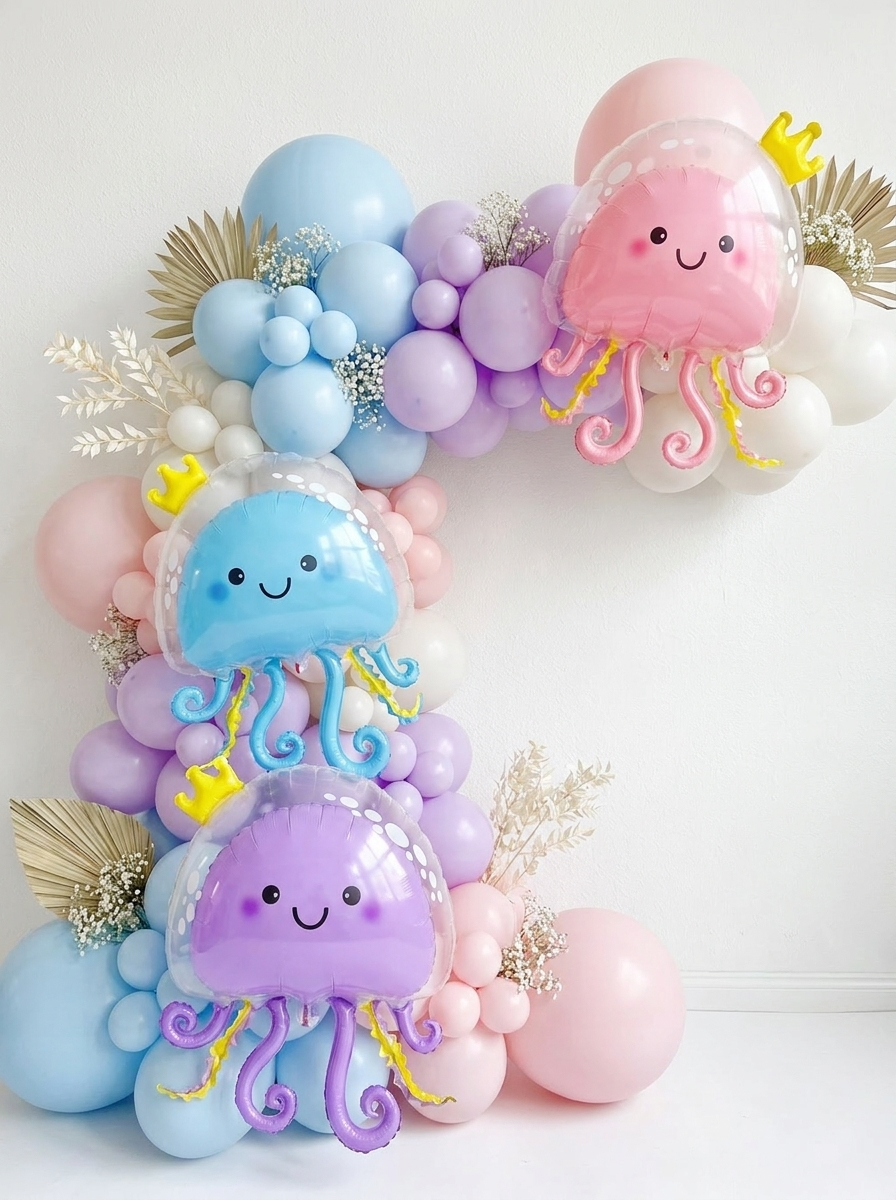 Cute Jellyfish Foil Balloon | Under the Sea Party Balloon