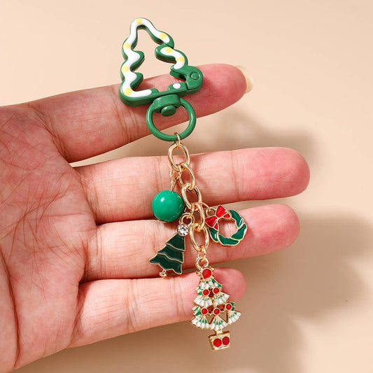 Christmas Snowman Christmas Tree Keychain