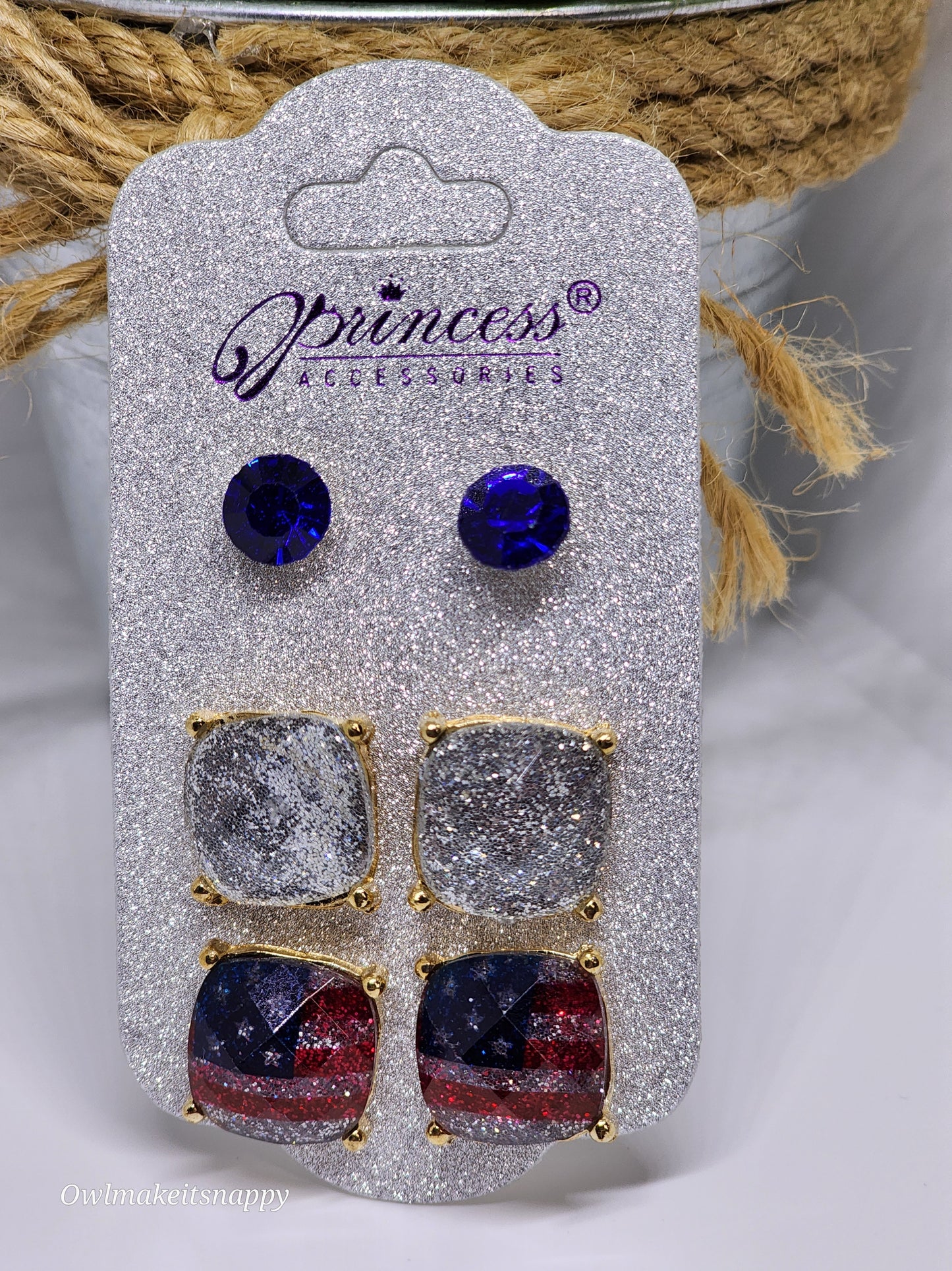 3pk πΊπΈ Americana post earrings