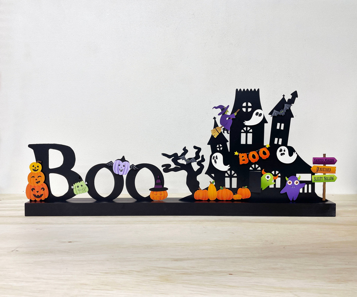 Witch w/ Bat Magnets S/3, Halloween Calendar Decor