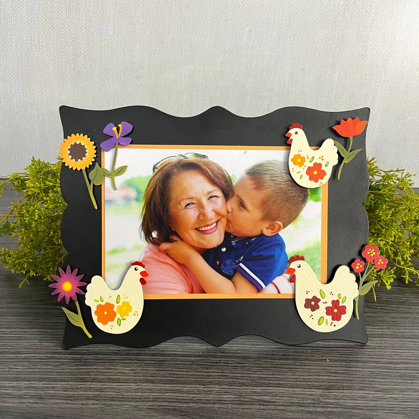 Fall Rainbow Flower Stem Magnets S/5