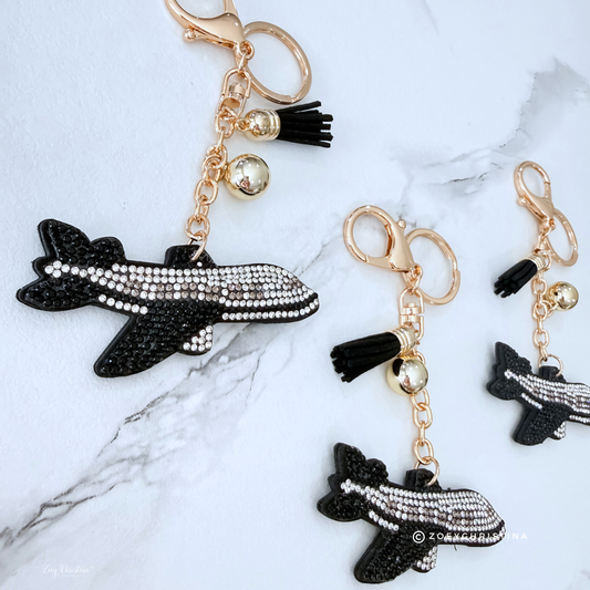 Airplane Bag Charm – Keychain for Flight Attendant