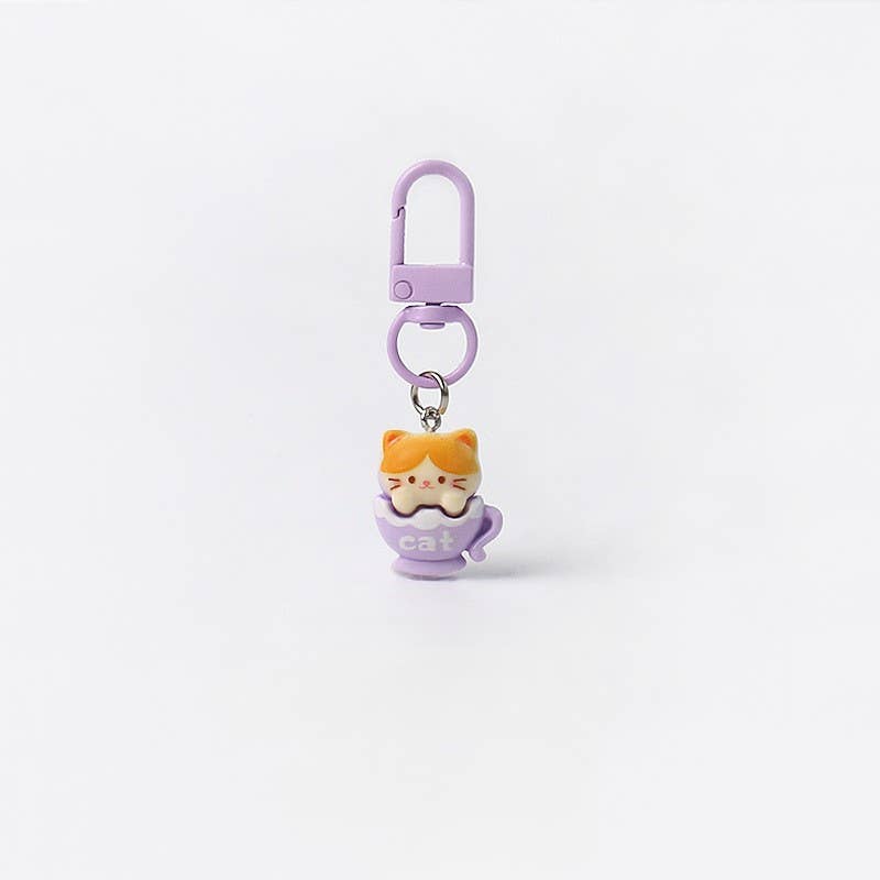 Cute And Funny Cat Keychain