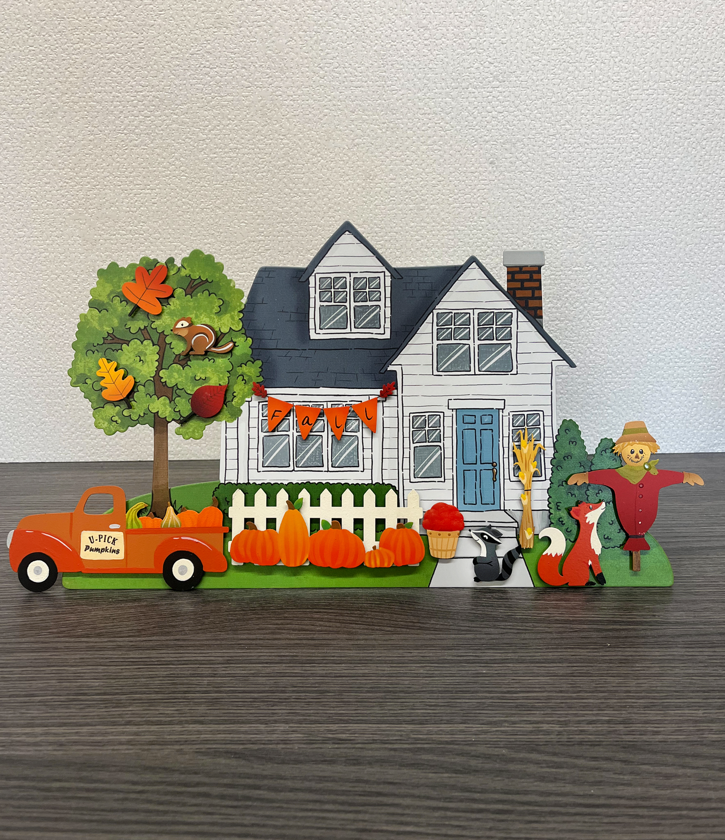 Fall Front Porch Magnets S/3, Mini Fall Decor