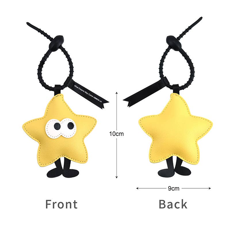 Christmas Tree Apple Star Cartoon Keychain Pendant
