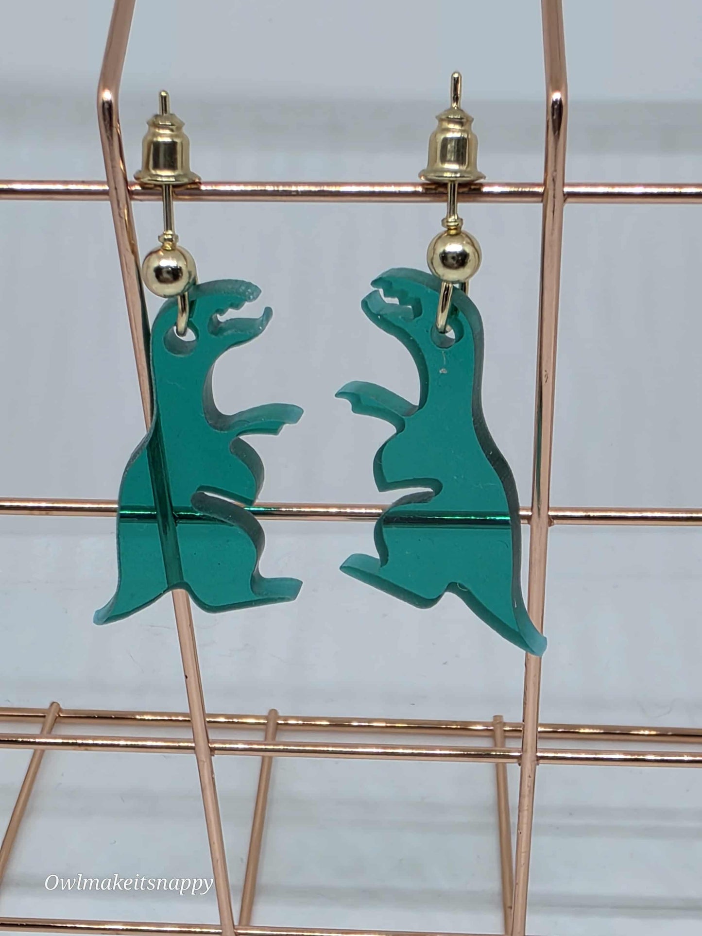 Acrylic Earring Dinosaur