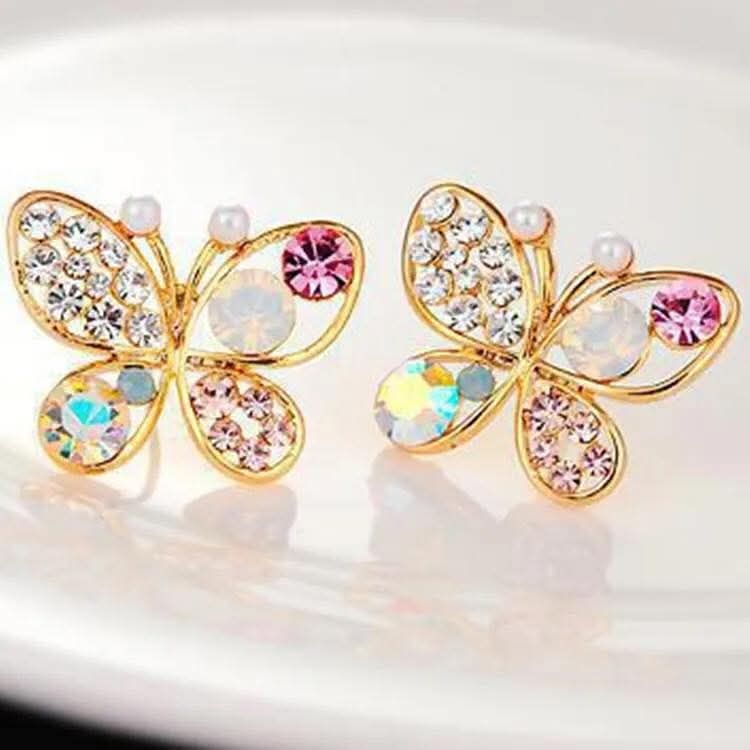 Butterfly stud earrings
