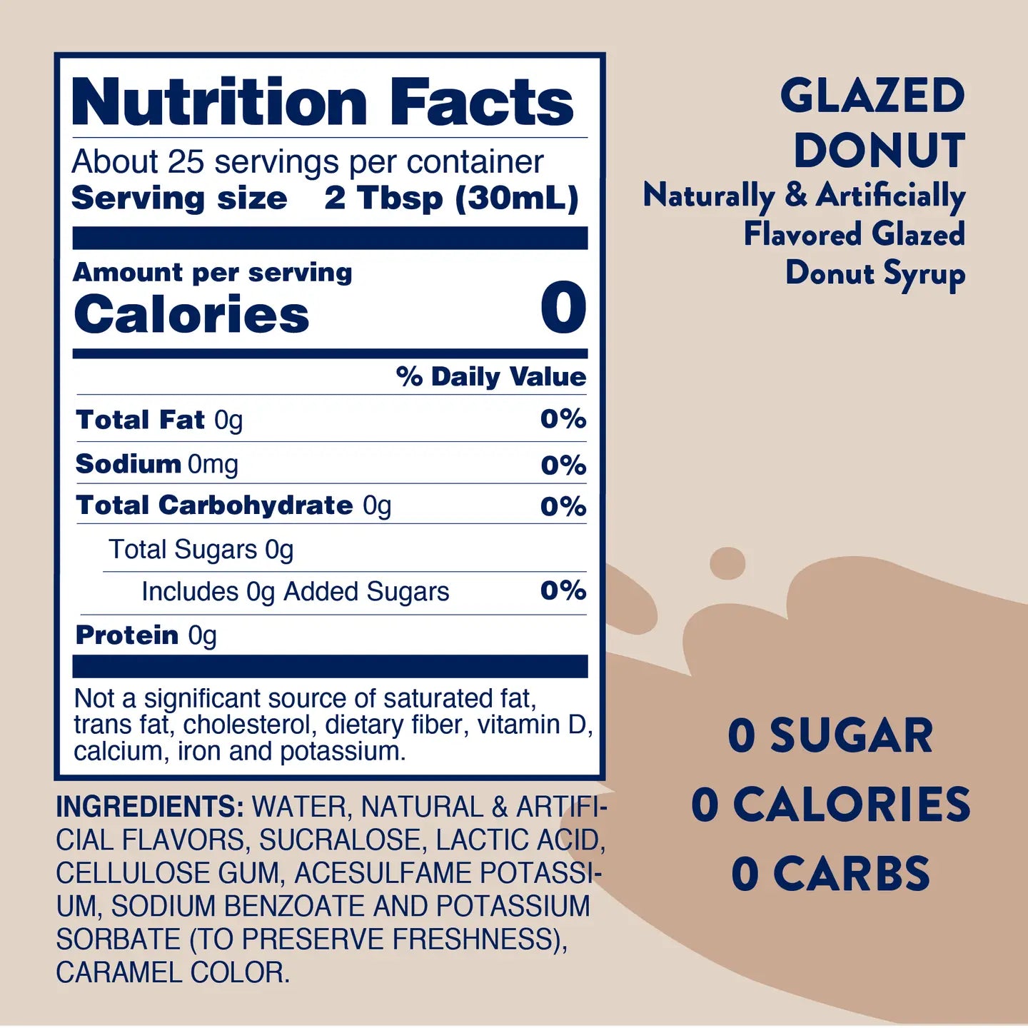 Sugar Free Glazed Donut Syrup