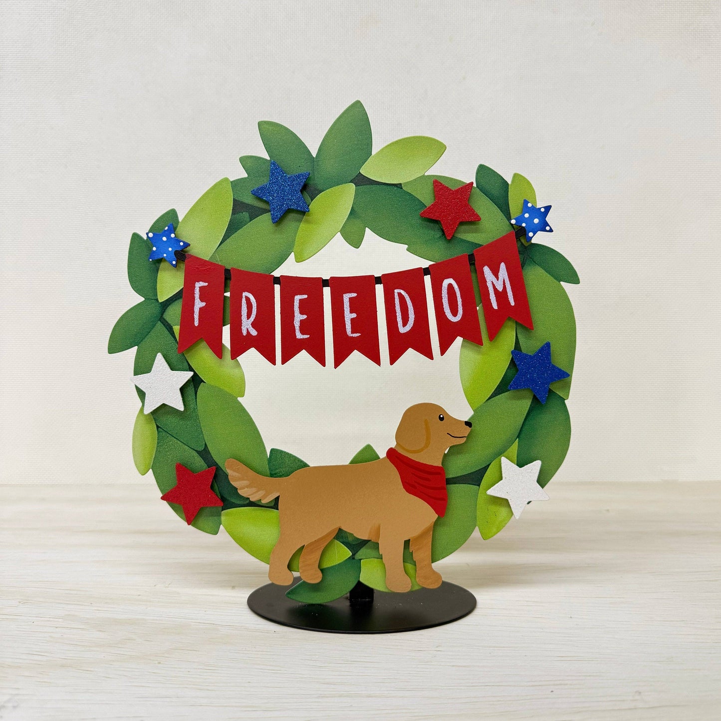 Retriever Dog w/ Bandana Magnet