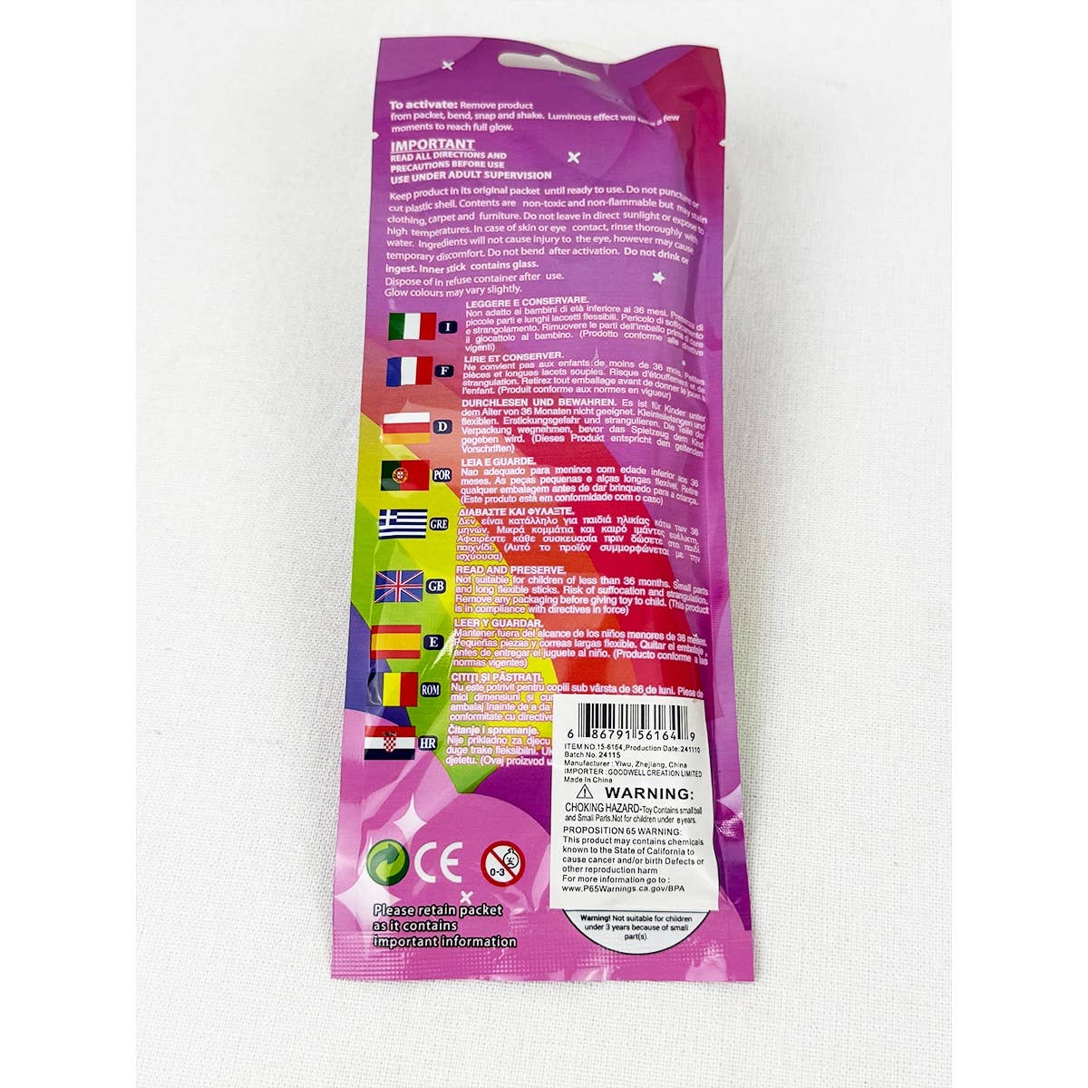 Glow in Dark unicorn Stick