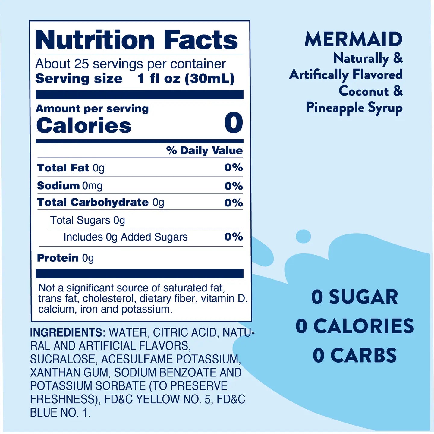 Sugar Free Mermaid Syrup