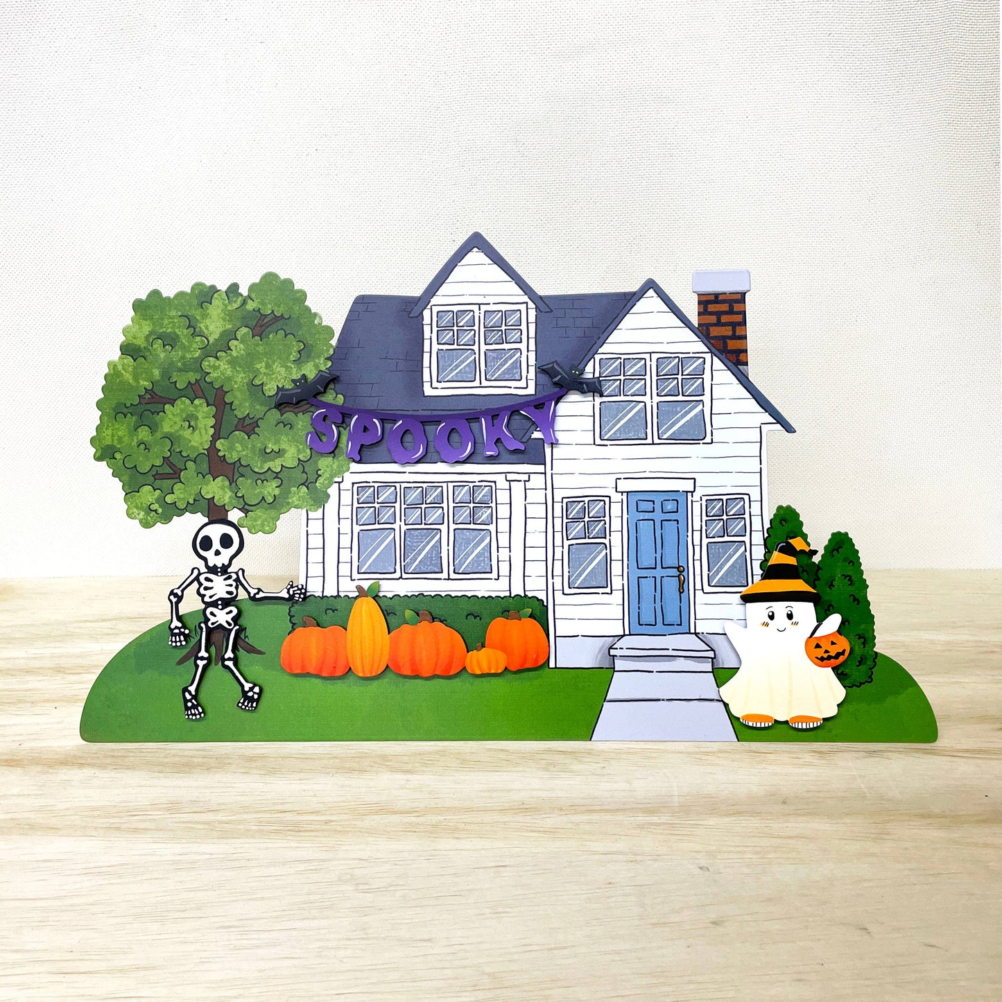 "Spooky" Banner Magnet (6.5"w), Halloween Decor