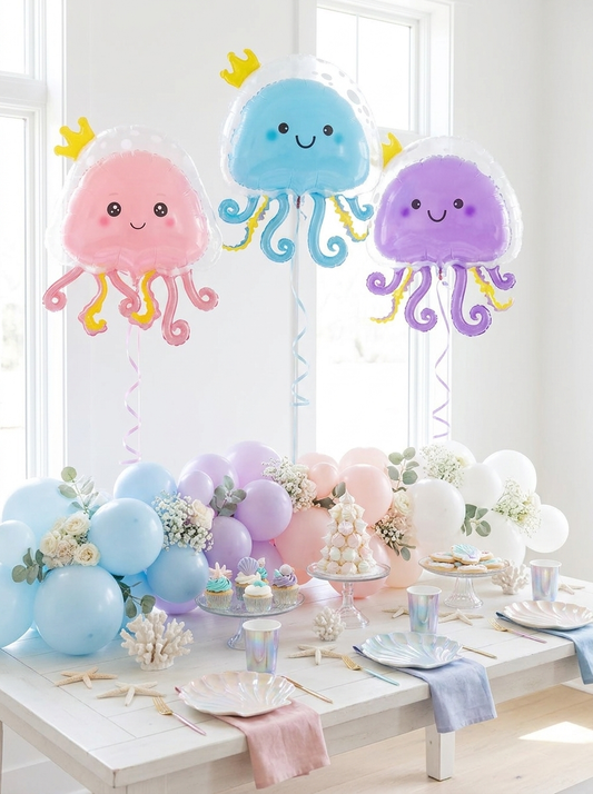 Cute Jellyfish Foil Balloon | Under the Sea Party Balloon