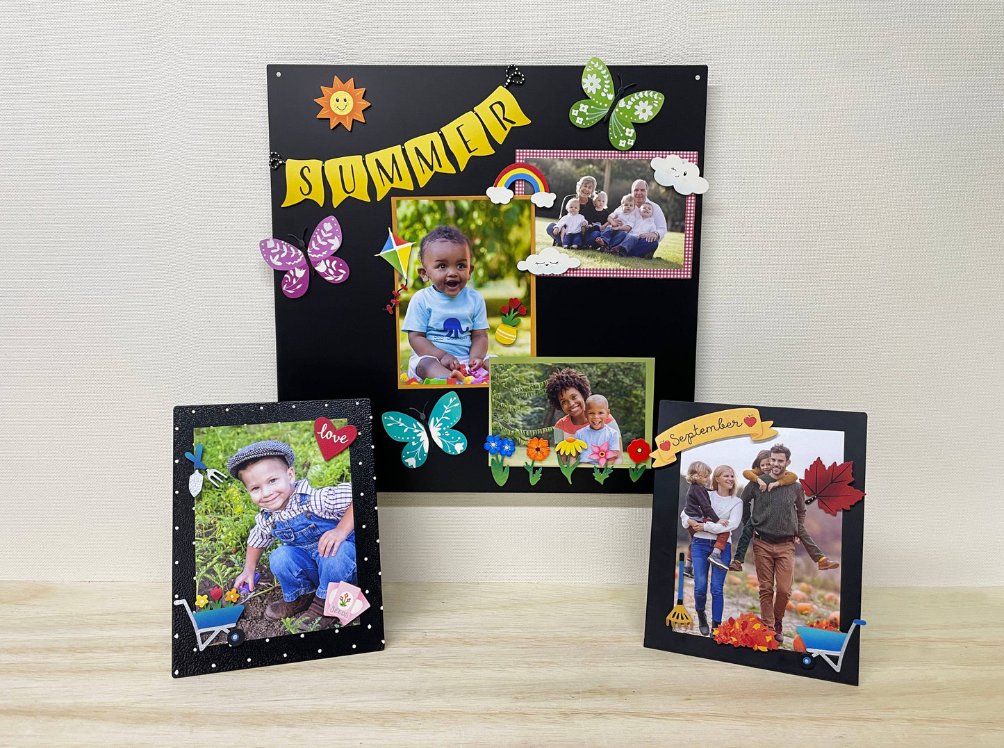 Raking Leaves Magnets S/3, Fall Decor