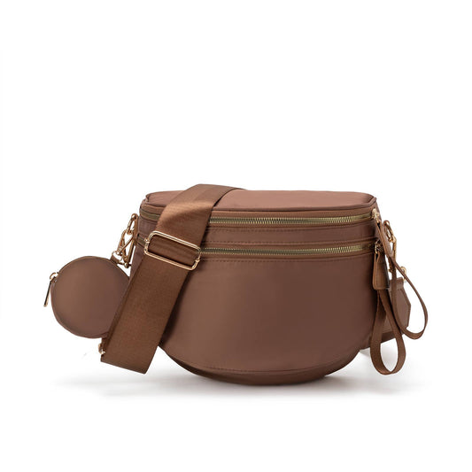 Checkered Bum Bag Crossbody Bag with coin purse