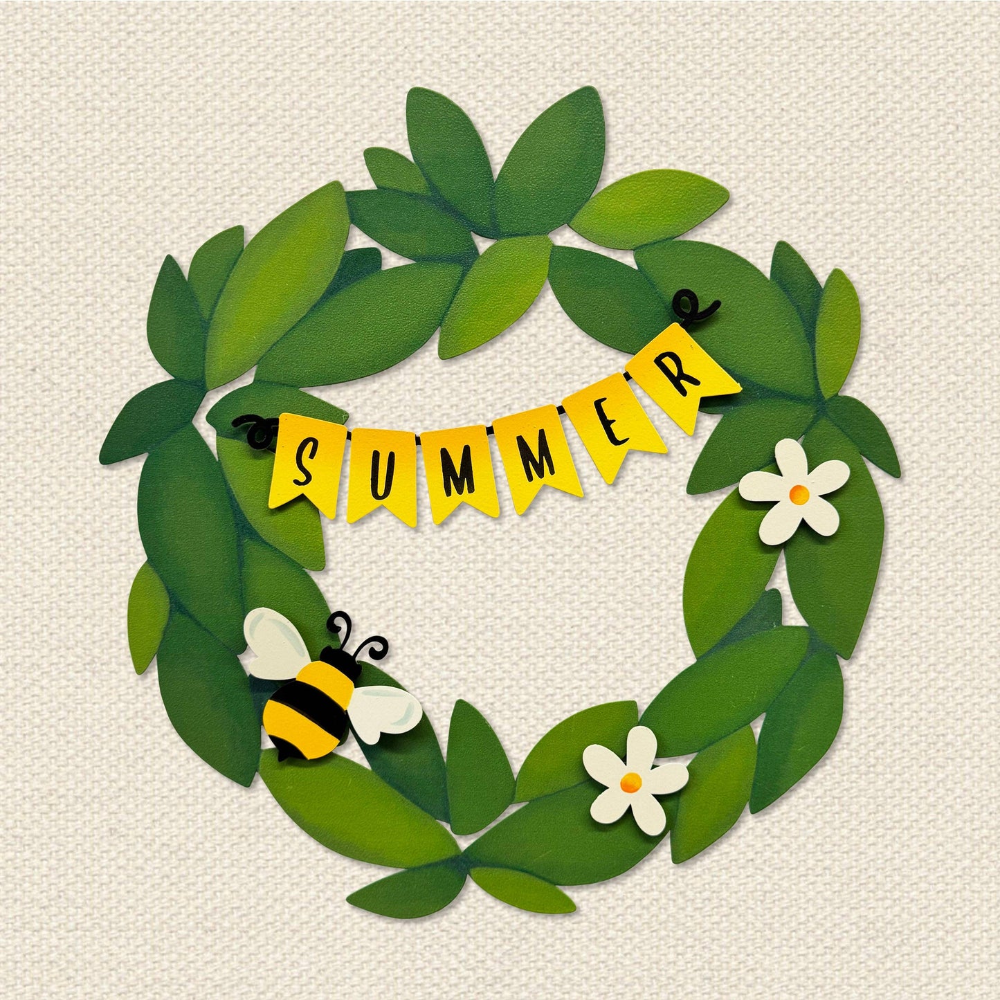 "Summer" Wreath Kit Magnets S/4