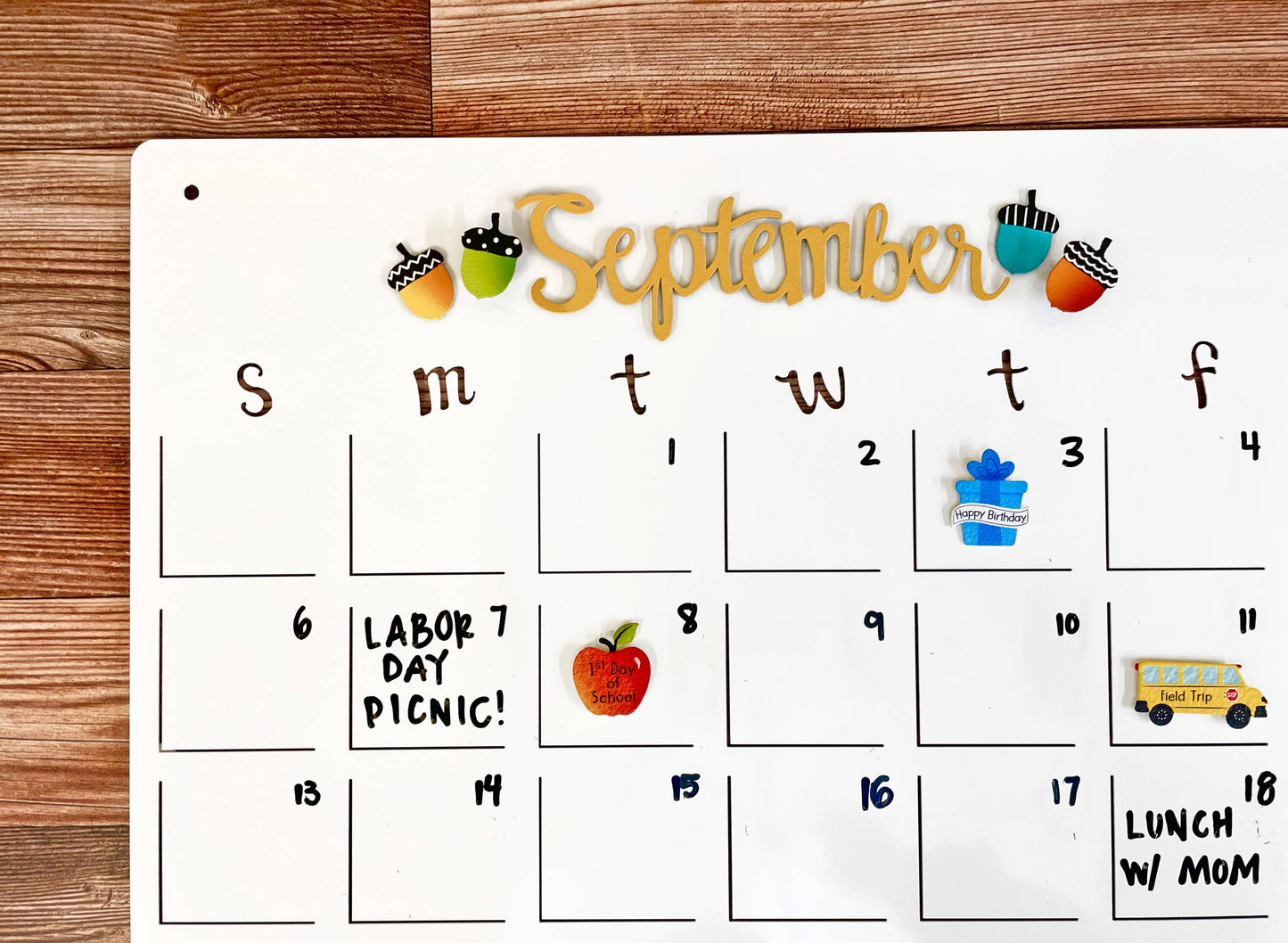 School Days Calendar Magnets S/4, Calendar Organization