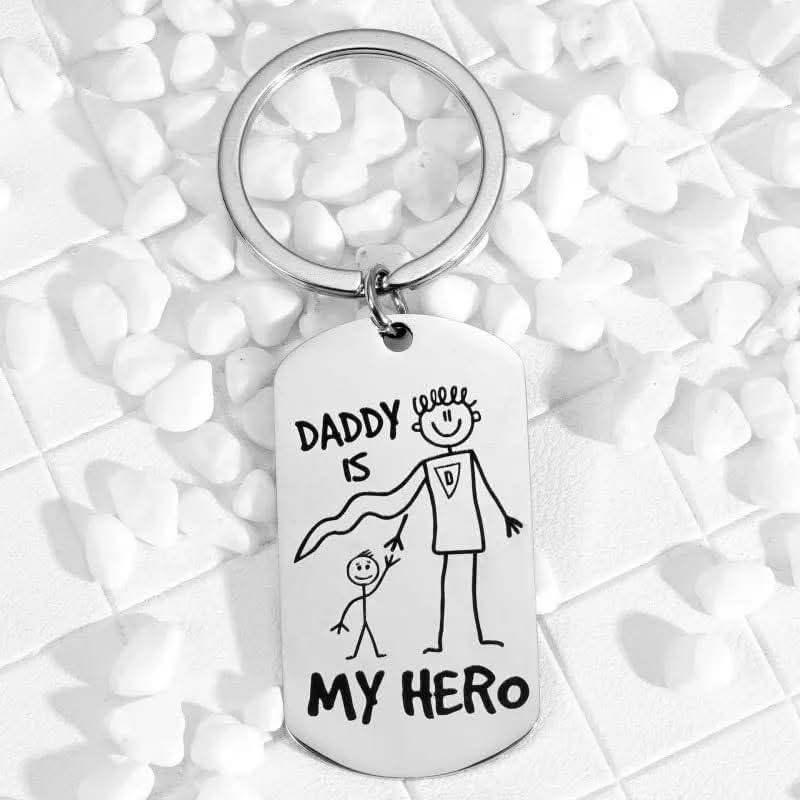 Daddy hero keyring