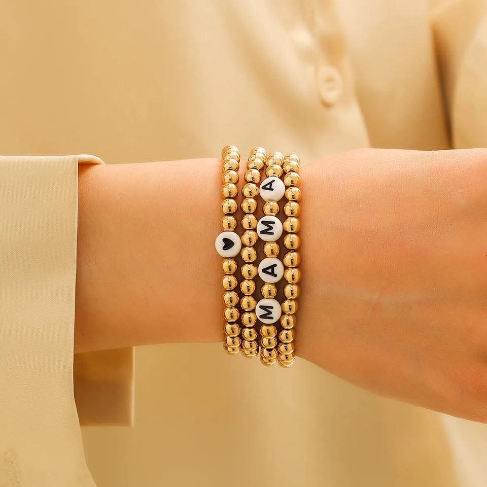 Mama stretch bracelet 4pack