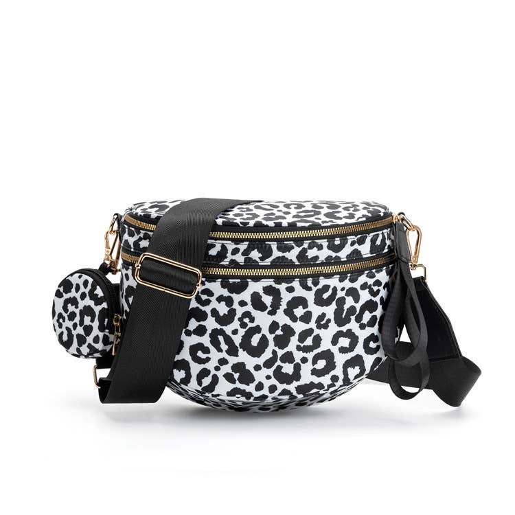 Checkered Bum Bag Crossbody Bag with coin purse