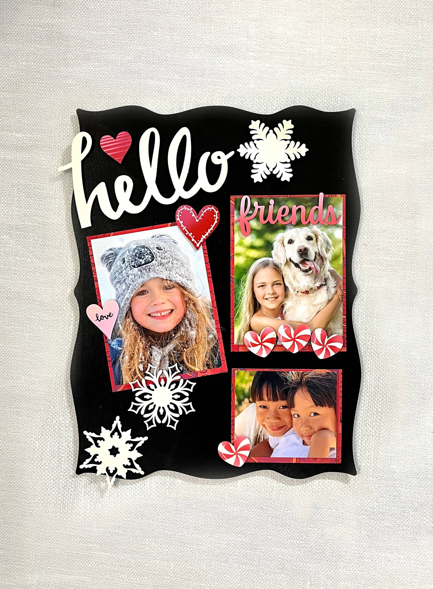 Snowflake Mini Art Pop Magnets S/3, Winter Decor