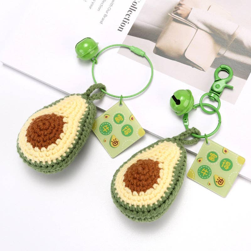 Fruit Keychain Accessories Cute Metal Handcrafted Style
