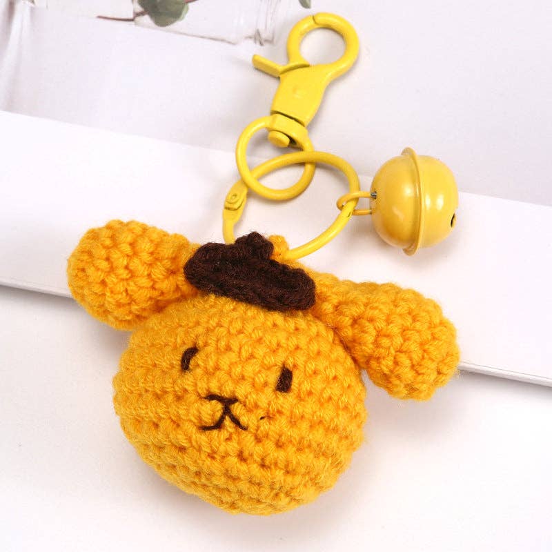 Creative Handmade Woven Cartoon Keychain Plush Toy Accessories