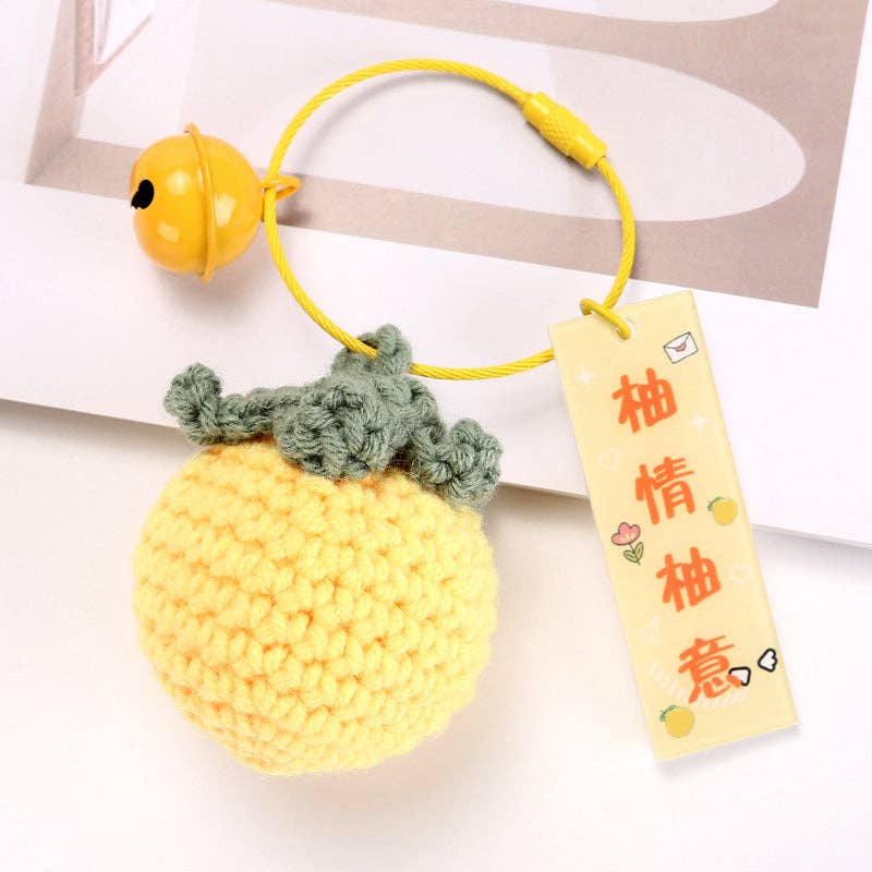 Fruit Keychain Accessories Cute Metal Handcrafted Style