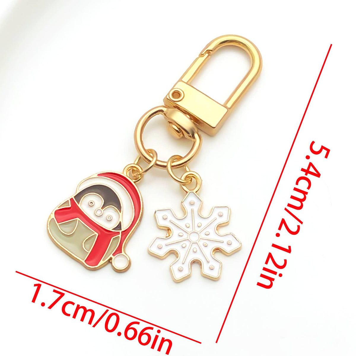Merry Christmas cute Christmas tree Santa Claus keychain