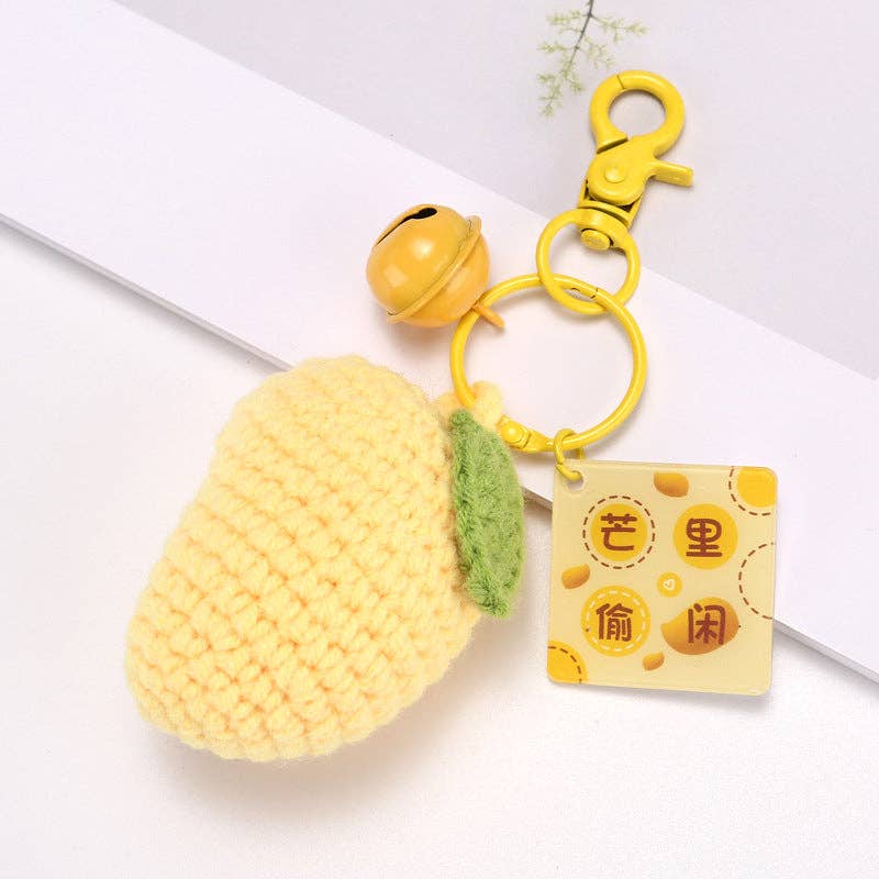 Fruit Keychain Accessories Cute Metal Handcrafted Style