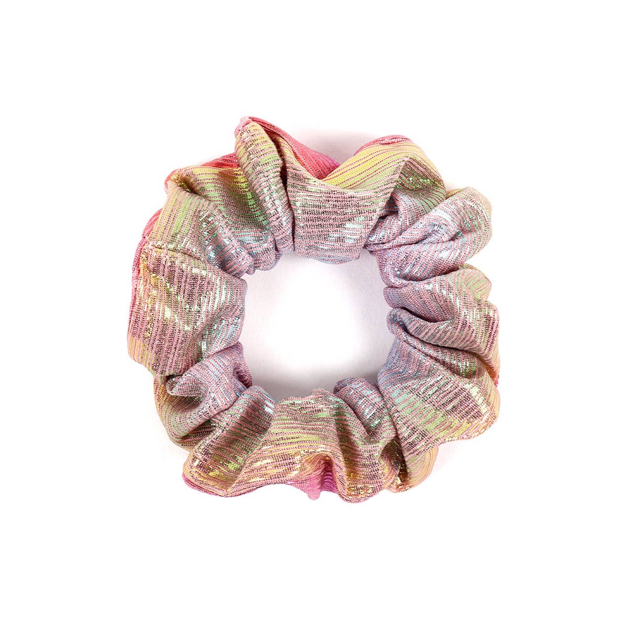 Assorted Shiny Metallic Hair Scrunchies-