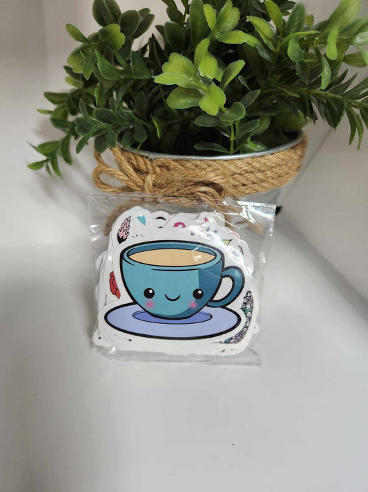 Coffee 50 piece Waterproof stickers