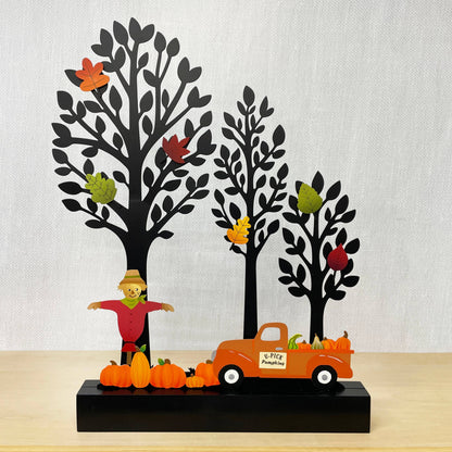 Fall Truck w/ Gourds Magnet, Harvest Decor