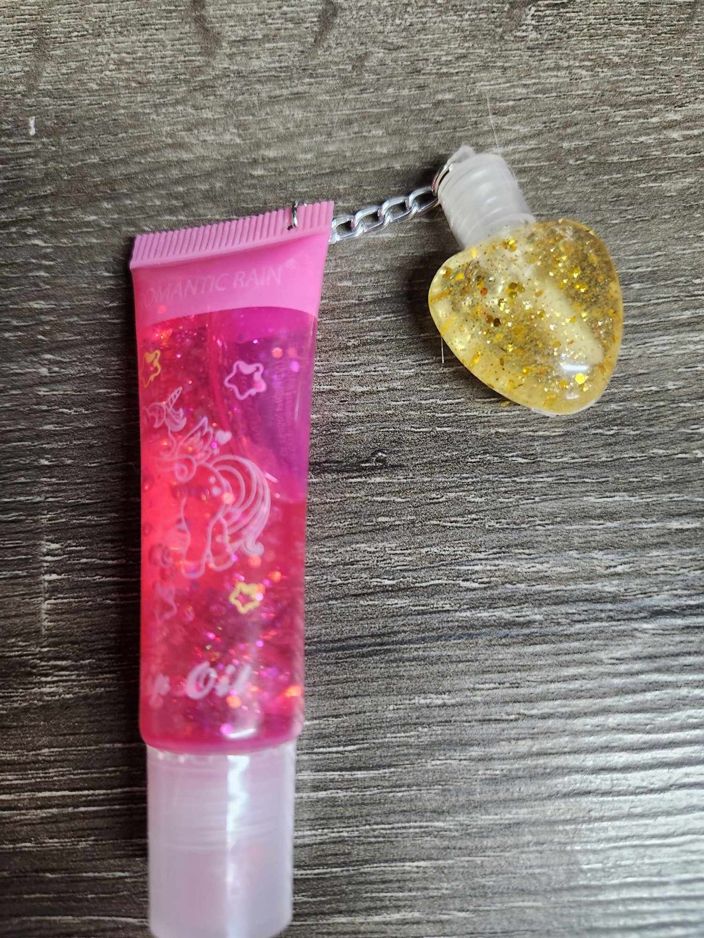 Unicorn Lip Oil with Heart