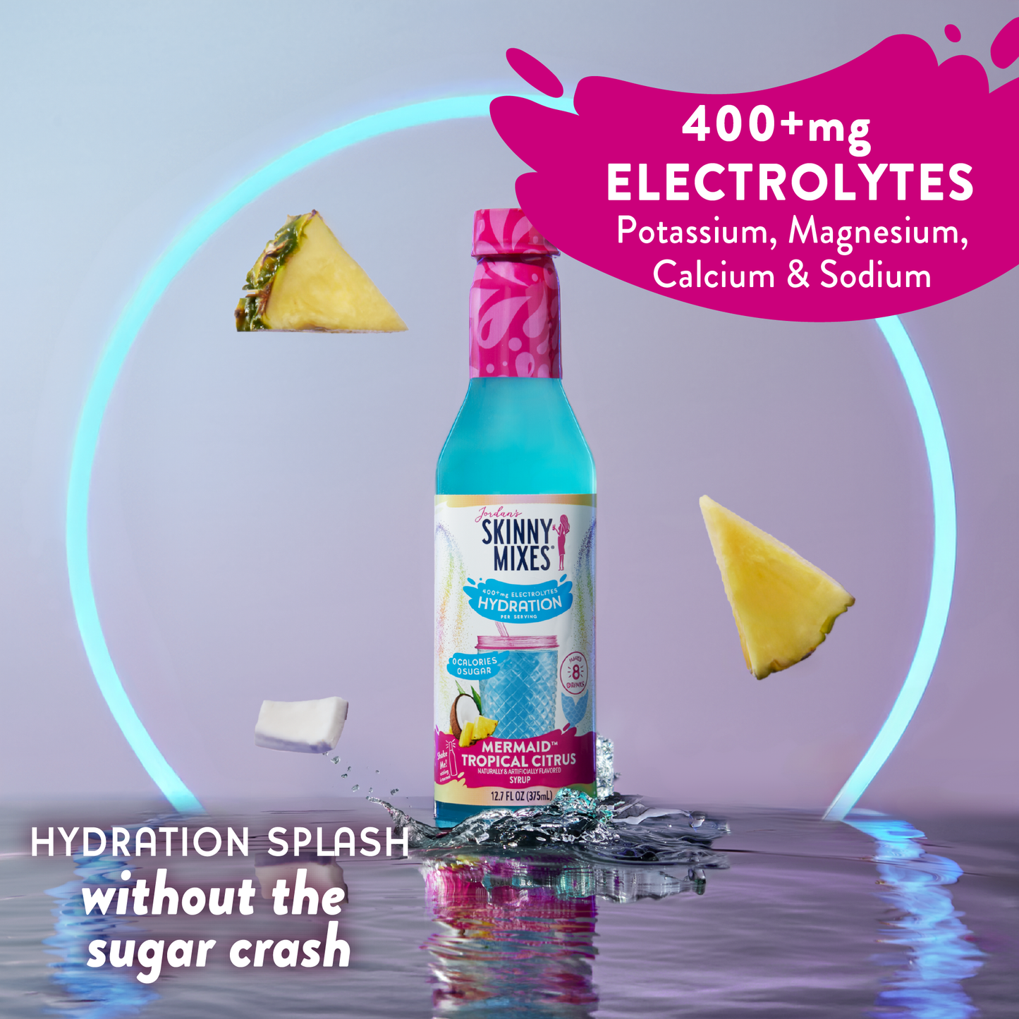 Sugar Free Mermaid Hydration Syrup with Electrolytes 375 ml