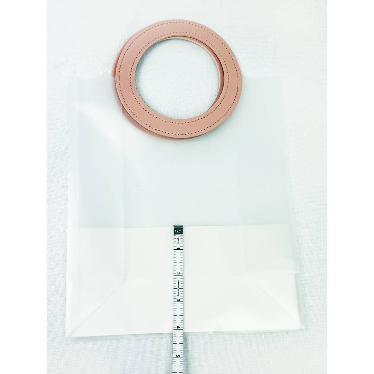 Reusable Transparent Gift Bag with Round PU Handle