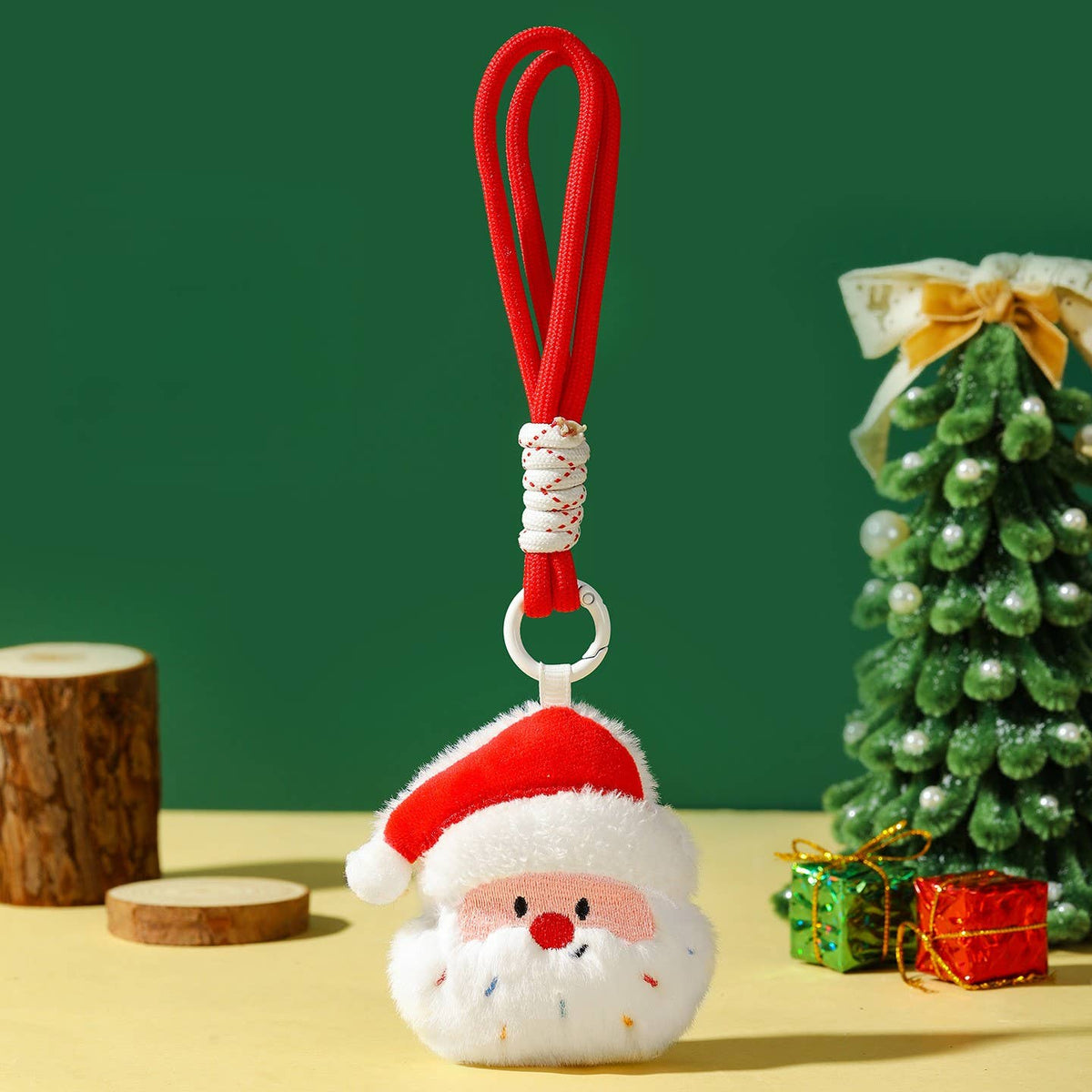 Cute Christmas Plush Toy Keychain
