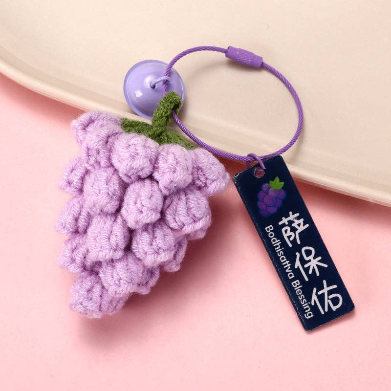 Fruit Keychain Accessories Cute Metal Handcrafted Style
