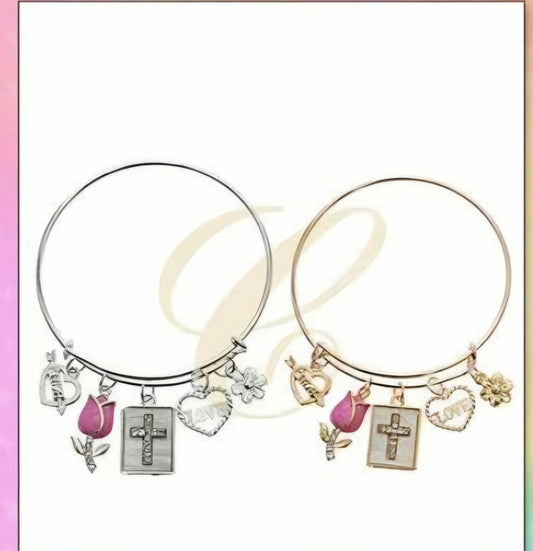 Pandora style cross bracelet