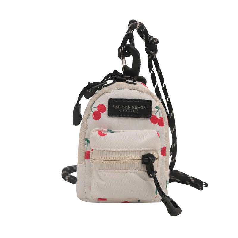 Mini Lipstick Headphone Bag Stylish Printed Oxford Cloth Crossbody Bag