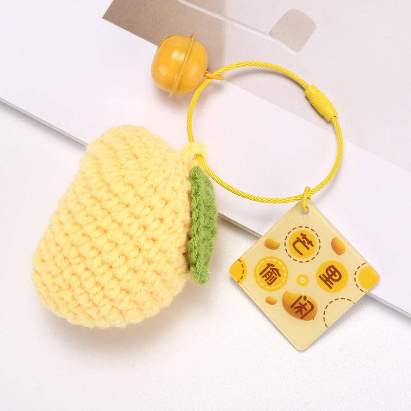 Fruit Keychain Accessories Cute Metal Handcrafted Style