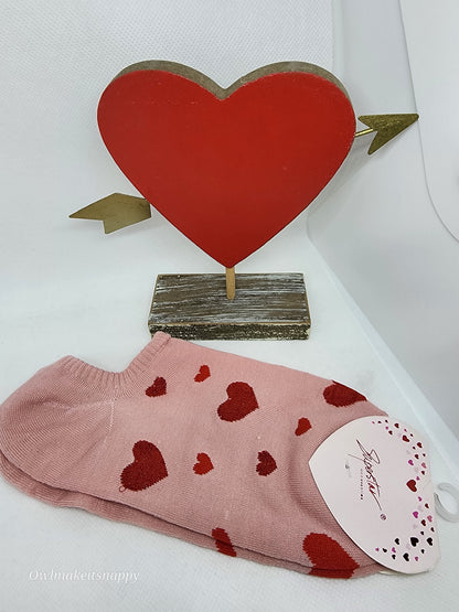 Heart ankle socks