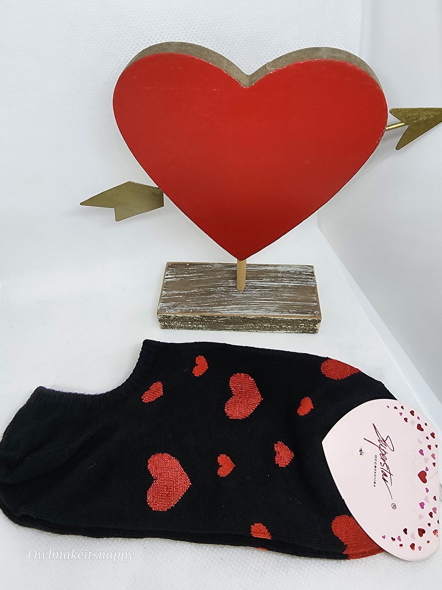 Heart ankle socks