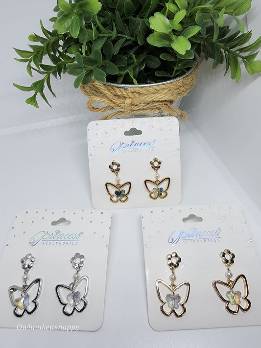 Dangle Butterfly Earrings