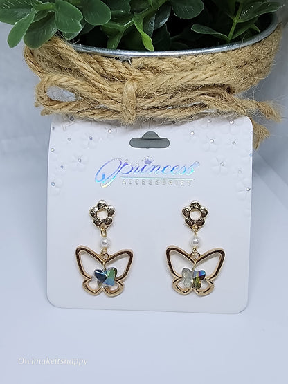 Dangle Butterfly Earrings