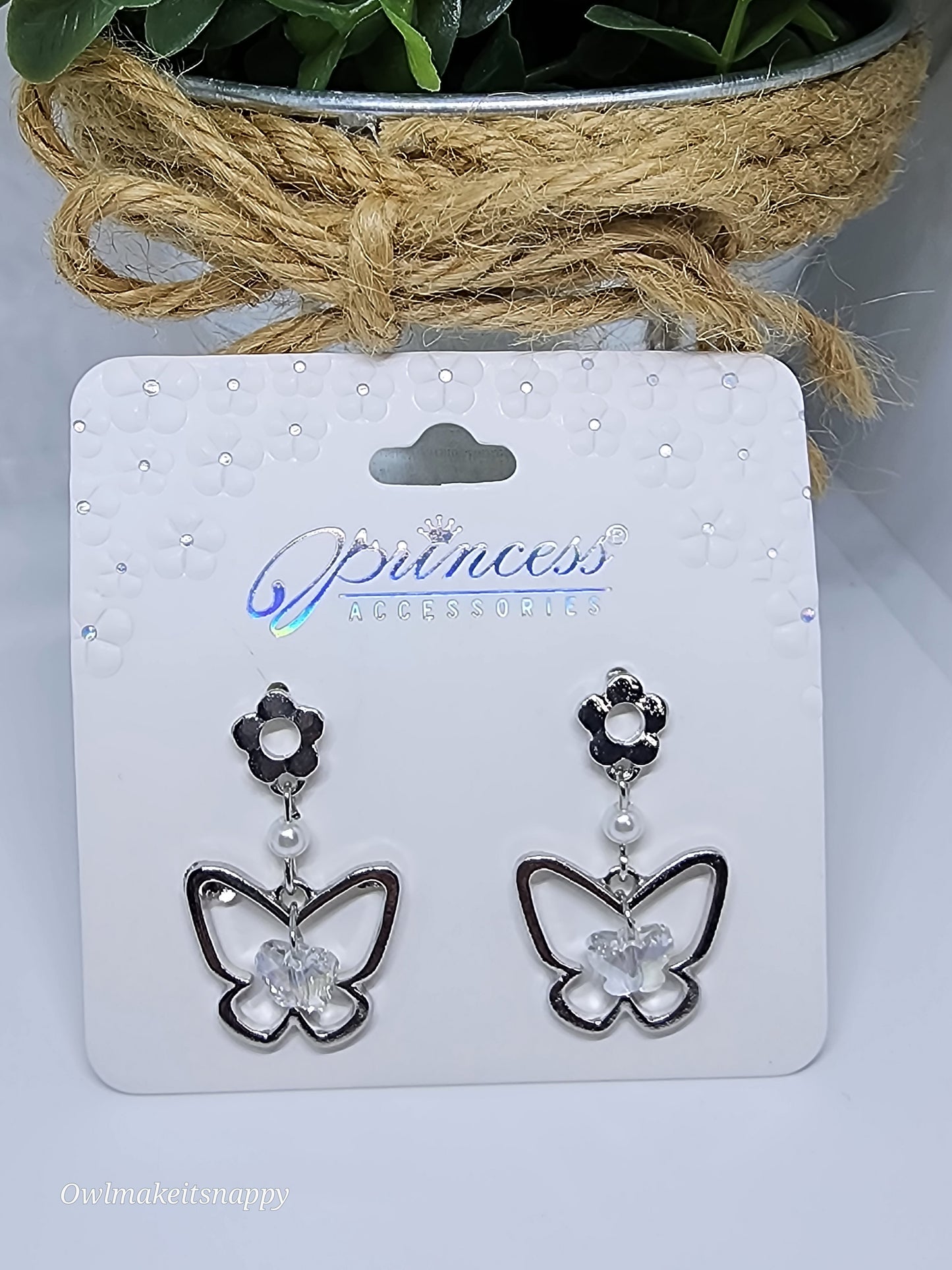 Dangle Butterfly Earrings