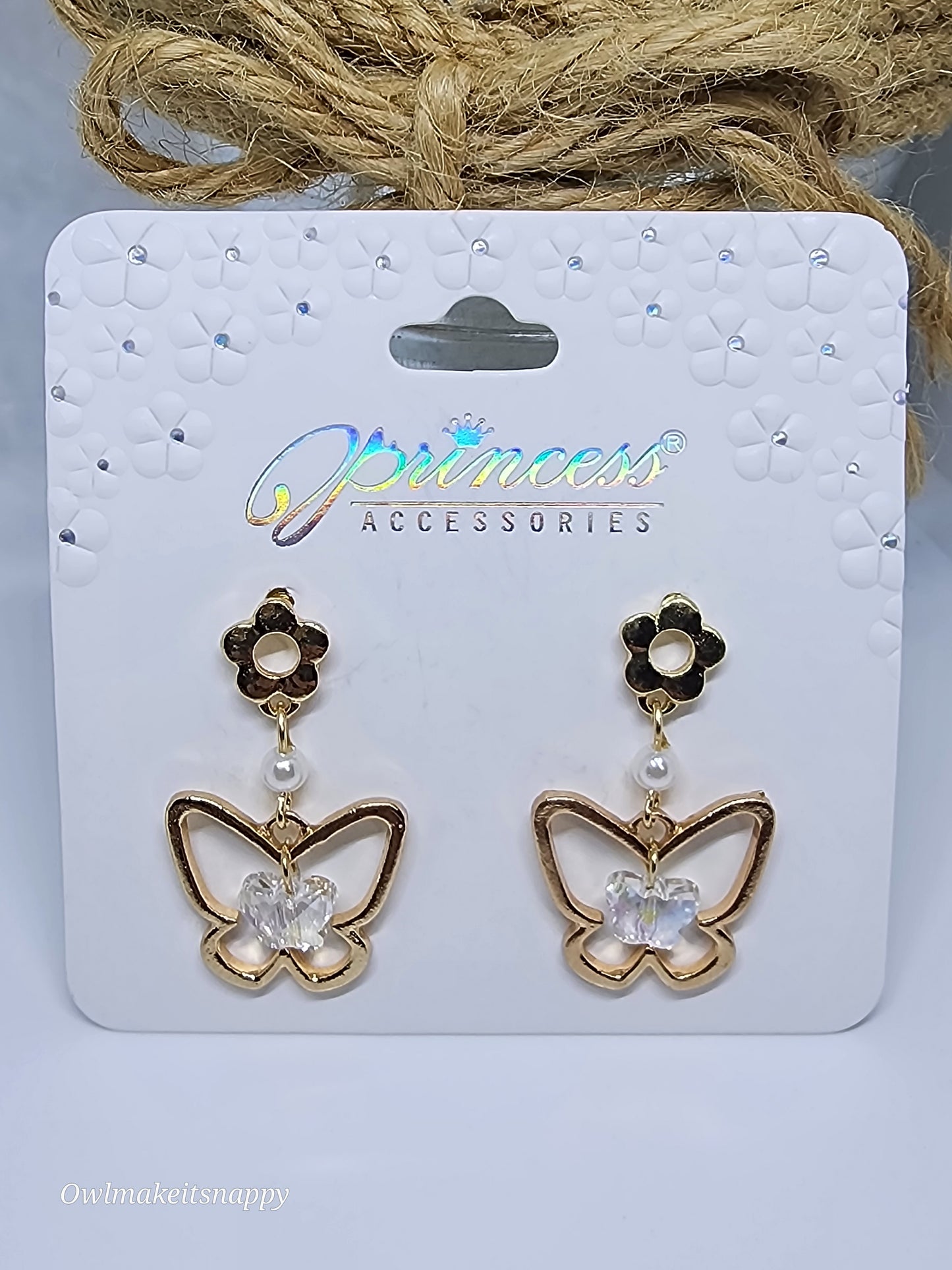 Dangle Butterfly Earrings