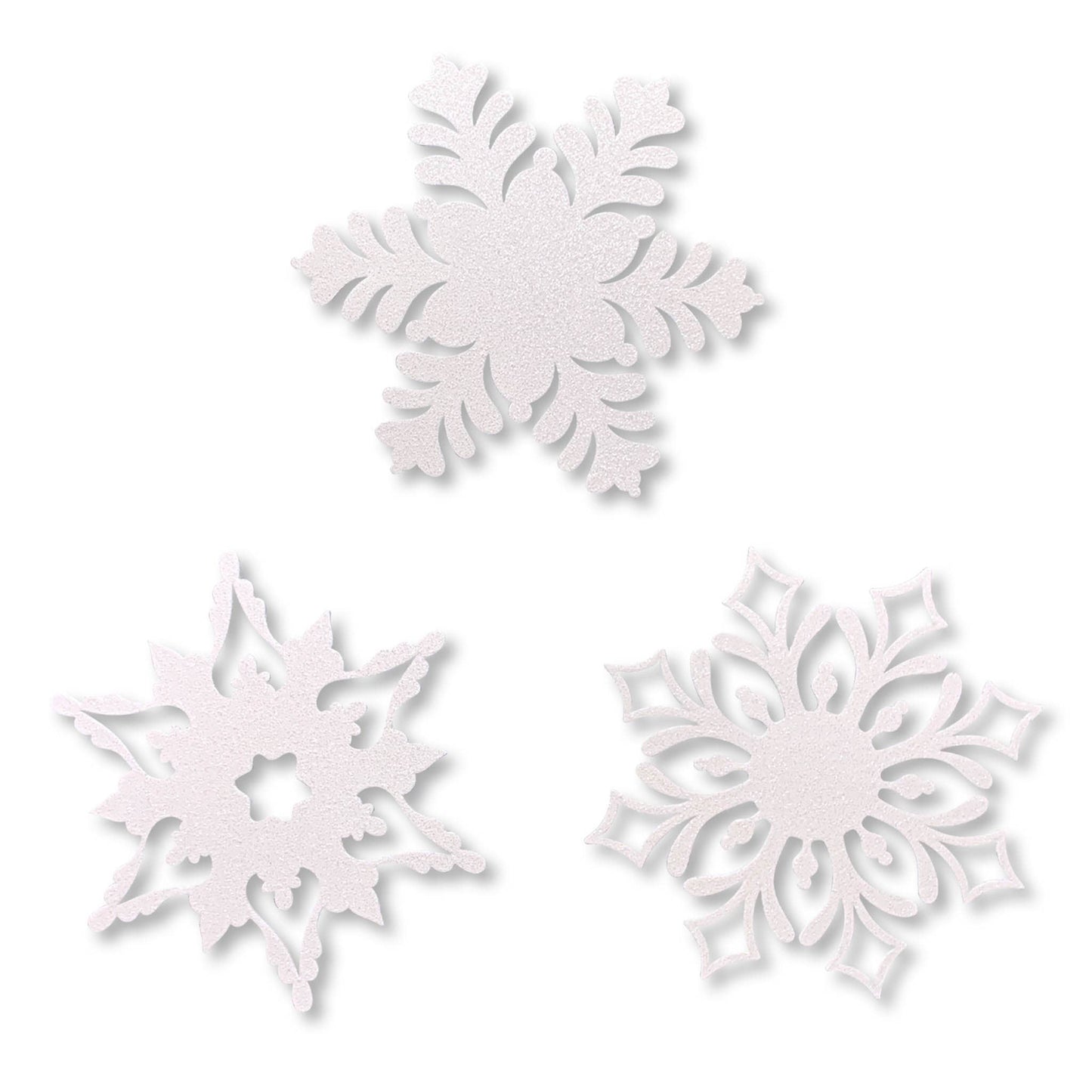 Snowflake Mini Art Pop Magnets S/3, Winter Decor
