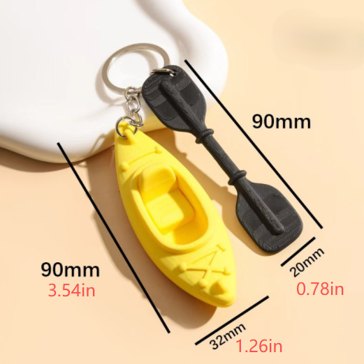Mini Kayak Paddle Keychain