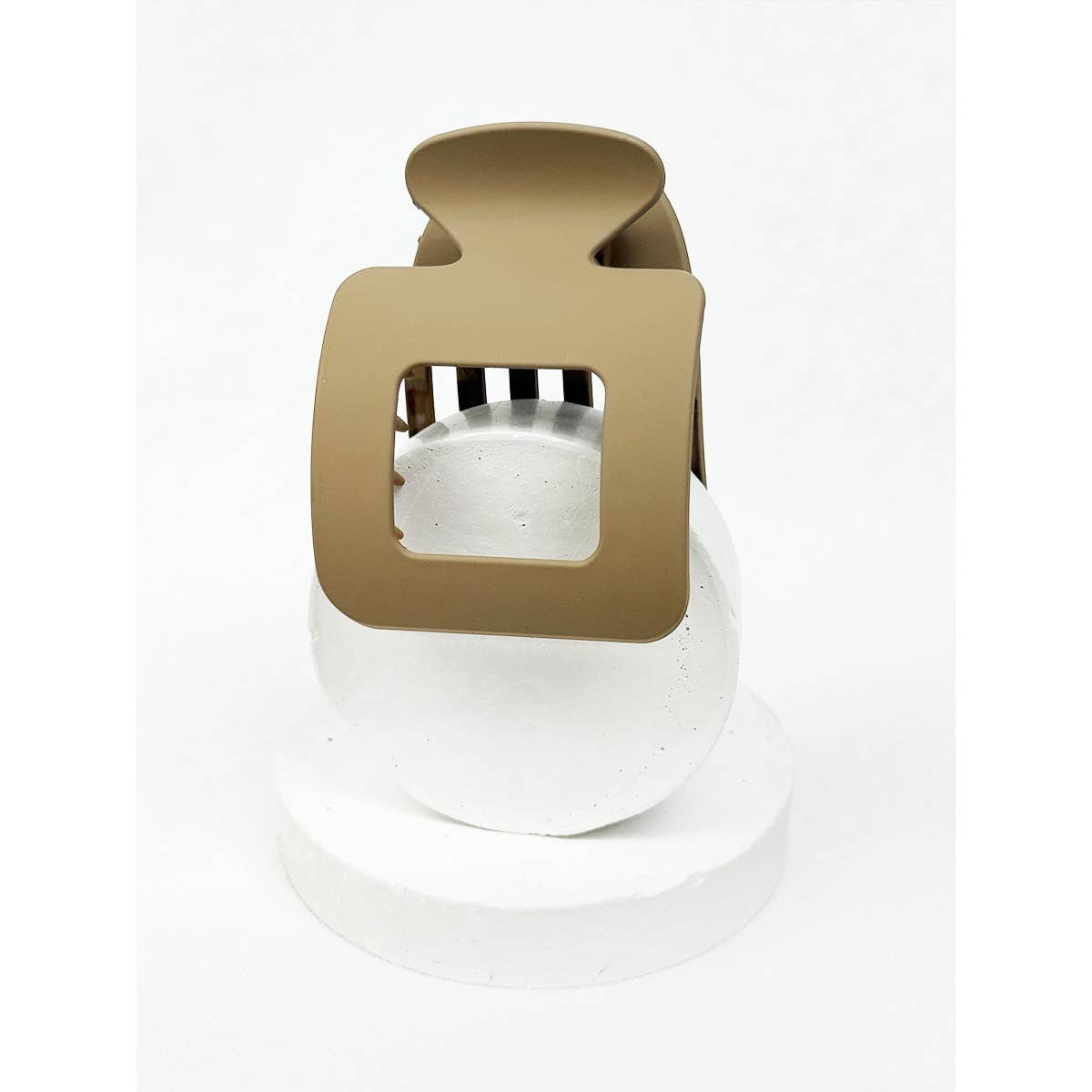 Matte Square Shape Flat Hair Claw Clips